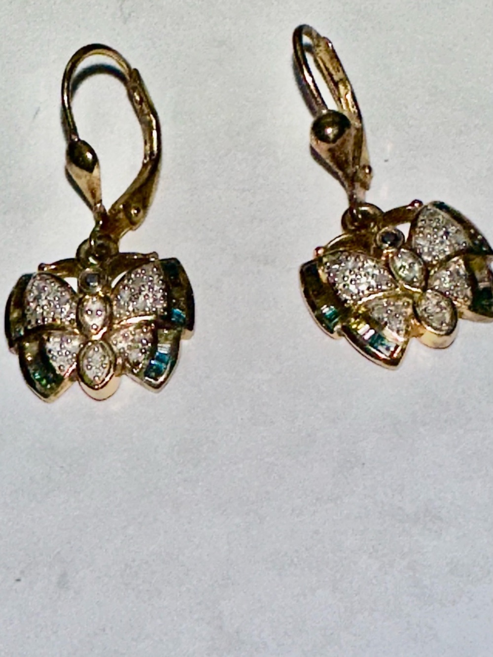 Designer Diamond Butterfly Earrings